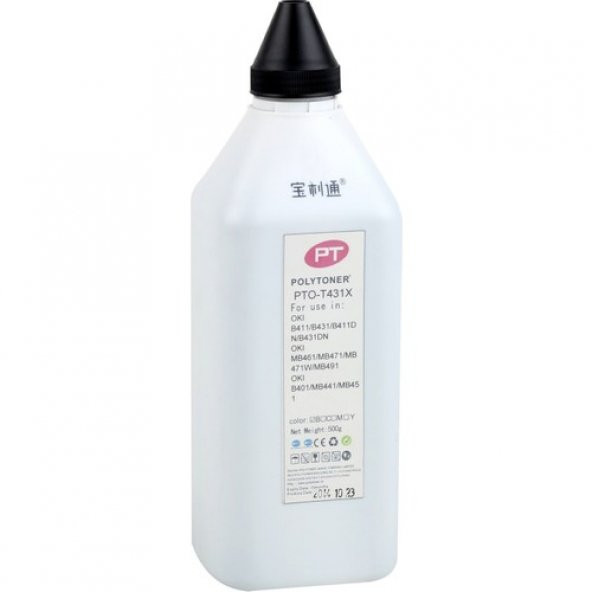 Polytoner Oki Dolum Tozu B410/B411/B431/B440 MB470/471/480(500GR) ürün görseli 1