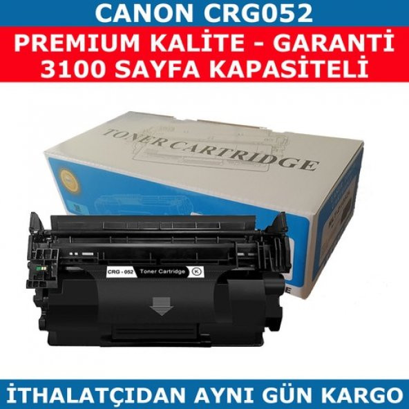 Renkli Toner Canon Crg-052 Siyah Muadil Toner 3.100