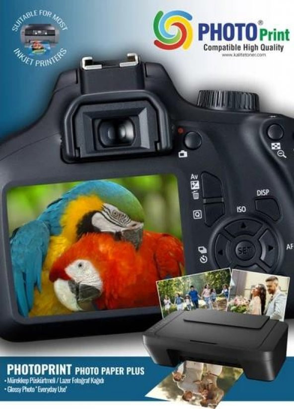 Photo Print Hp Officejet 6950 903XL All-In-One Yazıcı Için 50 Adet A4 Parlak Çift Taraflı Fotoğraf Kağıdı 135 Gram ( Mürekkepli Yazıcılar Için)