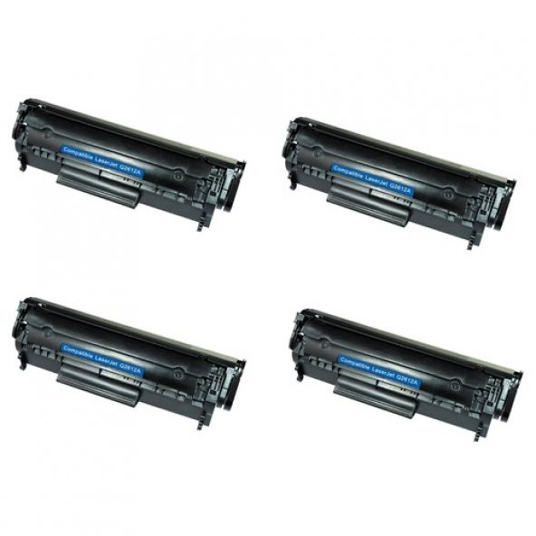 hp q2612a 4 adet ithal muadil toner