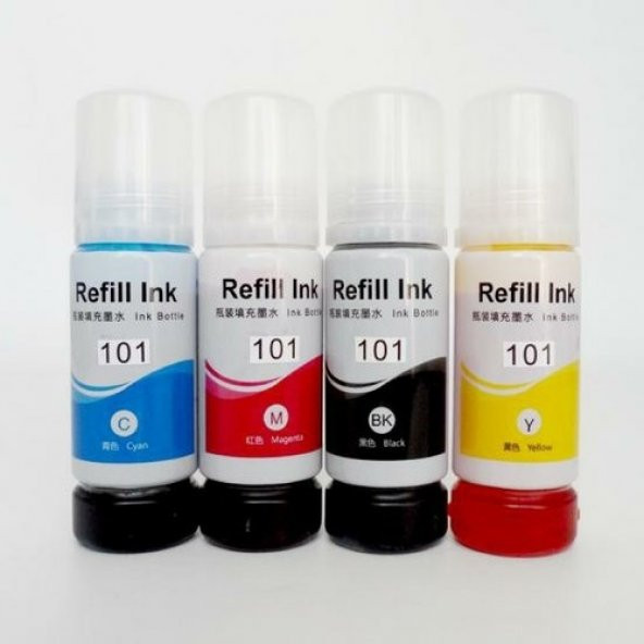 Photo Print Epson 101 Ecotank L6160 Uyumlu 4 Renk Mürekkep Seti - 2