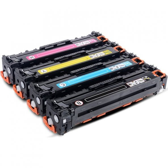 Hp Cb540A - Cb541A - Cb542A - Cb543A Muadil Toner 4 Renk Avantaj Paket