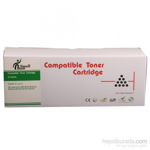 Small Man Hp Cf283a M125nw-M127fn Laser Toner - Resim 2