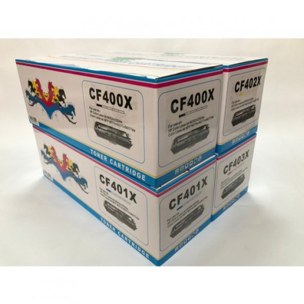 Imagetech® Hp Cf201A/Cf400A Toner Takım (Siyah 2800/Renkli 2300 Sayfa) - 3