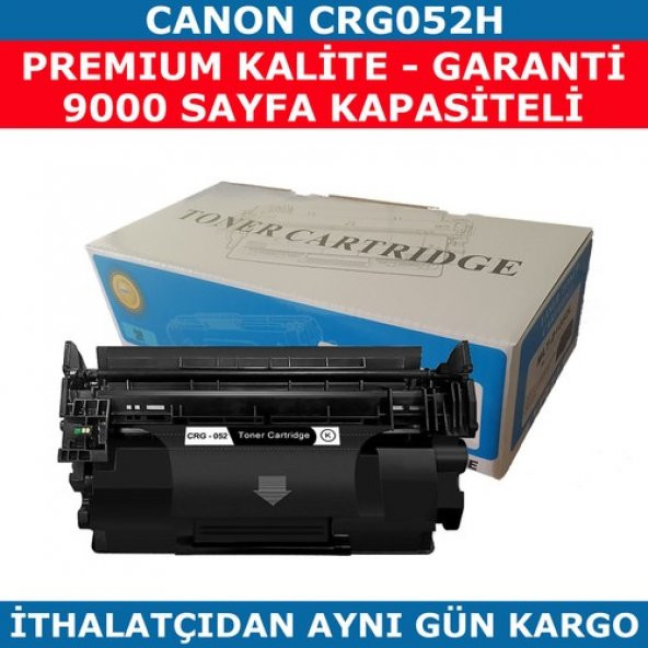 Renkli Toner Canon Crg-052H Siyah Muadil Toner 9.000