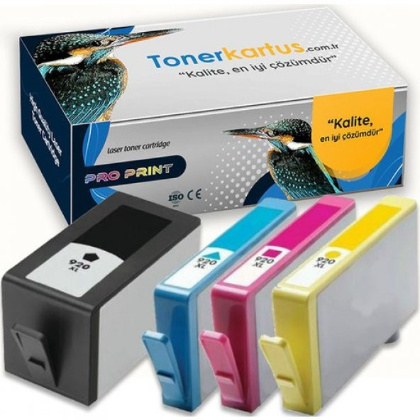 Proprint Hp 920Xl Officejet 6000- 6500-7000 -7500 1 Set Muadil Kartuş