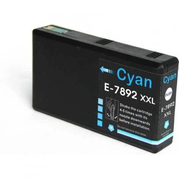 Premium® Epson T7892 Uyumlu Yüksek Kapasite Mavi Muadil Kartuş