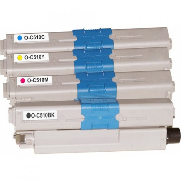 Premium® Oki C510DN Uyumlu 4 Renk Muadil Toner Seti