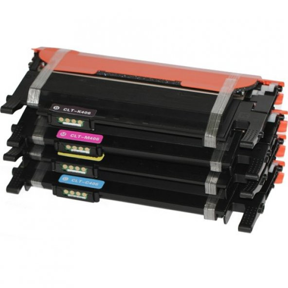 Premium® Samsung CLP360 Uyumlu 4 Renk Muadil Toner Seti - 2