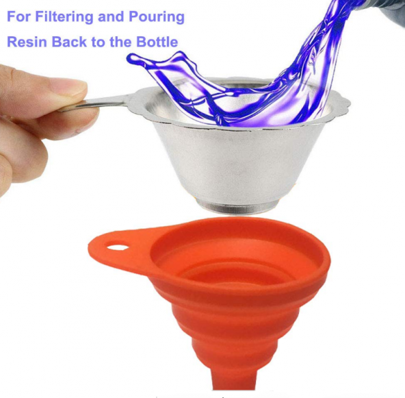 Sla 3d Yazıcı Uv Reçine Filtre(süzgeç)/Silikon Huni Seti - 10