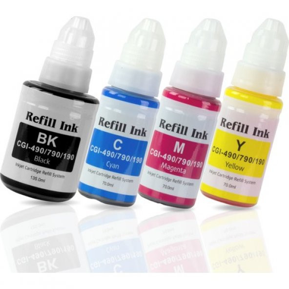 Premium® Canon G4410 Tanklı Yazıcı Uyumlu 4 Renk Mürekkep Seti