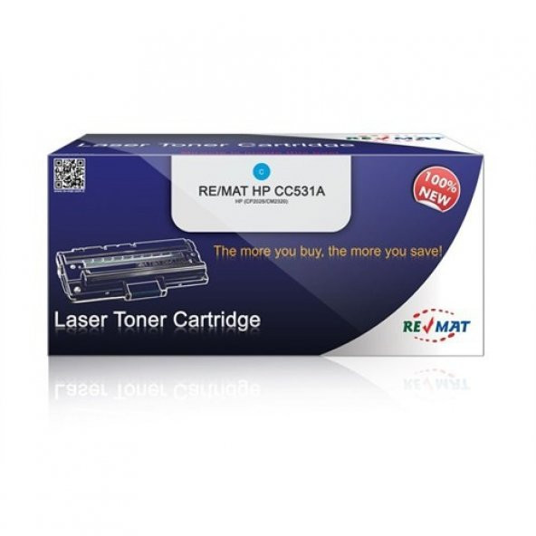 Hp Cc531a Mavi Muadil Toner 100 Yeni