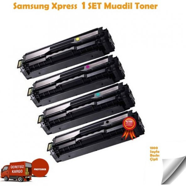 Proprint Samsung CLP-415N/CLP-415NW Muadil Toner K504/Y504/C504/M504 1 Set Renkli 1800 Sayfa - 5
