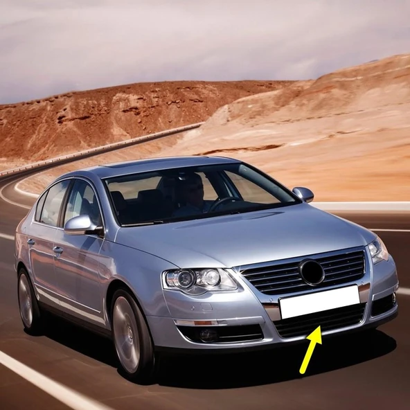 VW Passat B6 2006-2011 Ön Tampon Alt Orta Izgara Krom Çıta 3C0853671C