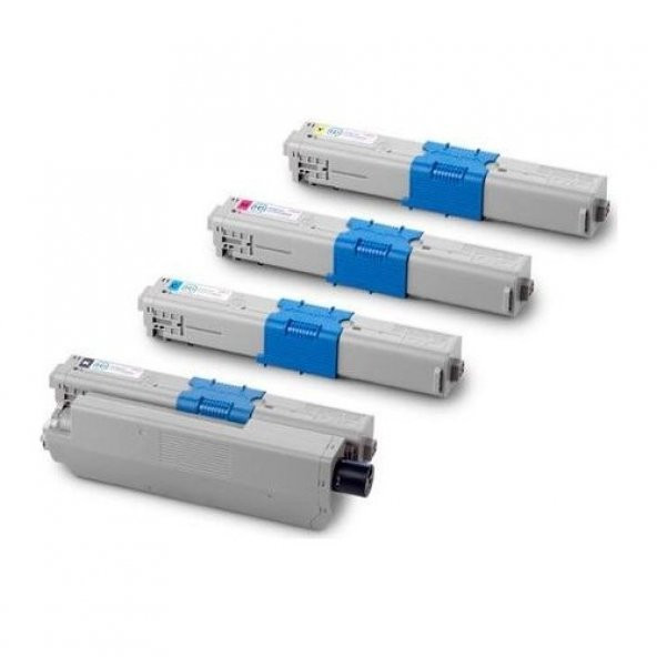 Premium® Oki C301 Uyumlu 4 Renk Muadil Toner Seti