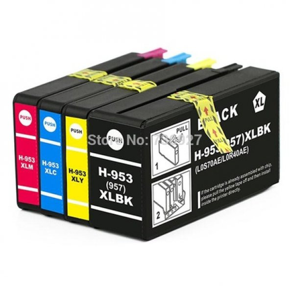 HP 953XL Muadil Kartuş 4 Renk HP 8710, 8720, 7720, 8210 - 3