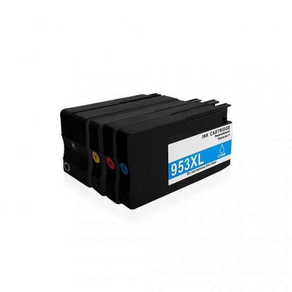 HP OfficeJet Pro 8720 için Muadil Kartuş Seti 4 Renk HP 953 XL - 4