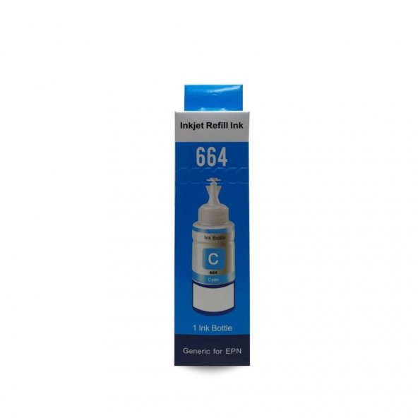 Epson T664 Uyumlu Mavi İthal Muadil Mürekkep 70Ml(YENİ ÜRÜN)
