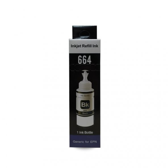 Epson T664 Uyumlu Siyah İthal Muadil Mürekkep 70Ml(YENİ ÜRÜN) - 2