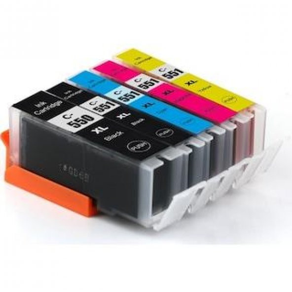 Canon Pixma MG-6350 550XL-551XL CMYK  MUADİL KARTUŞ SETİ