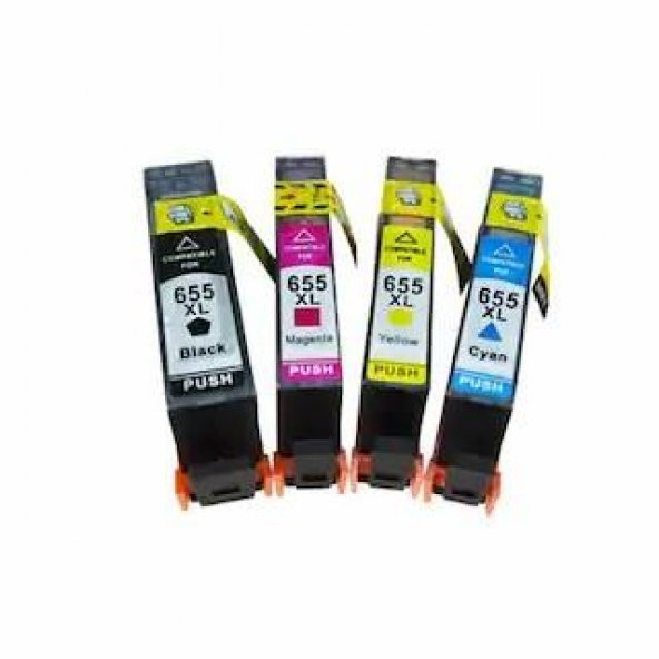 HP Deskjet Ink Advantage 4625 655XL 4 RENK MUADİL KARTUŞ SETİ