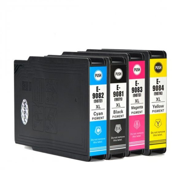 EPSON T9081XL/T9071 4 RENK İTHAL MUADİL KARTUŞ SETİ - Resim 2