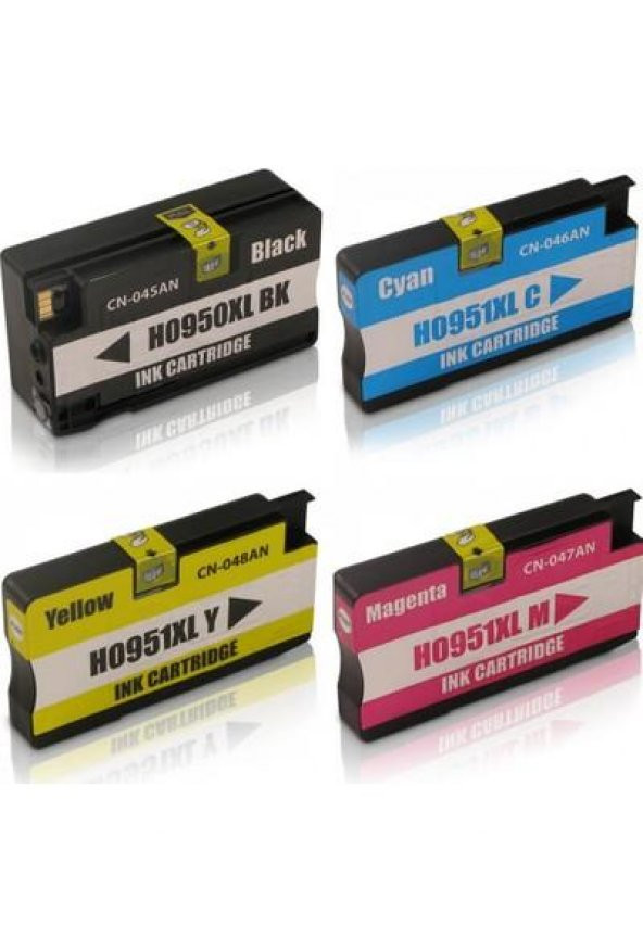 Hp Officejet Pro 8100 Uyumlu Yüksek Kapasite 4 Renk Muadil Kartuş Seti - 2
