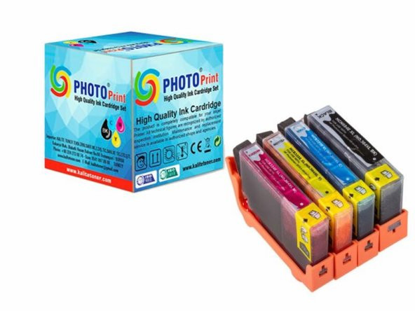 Hp  6510 Muadil Kartuş , Hp 364XL Muadil Kartuş Set - Resim 2