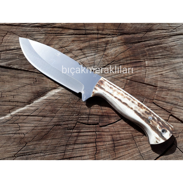 Av Bıçağı El İşçiliği Geyik Boynuzu 25cm Toplam Uzunluk - 2