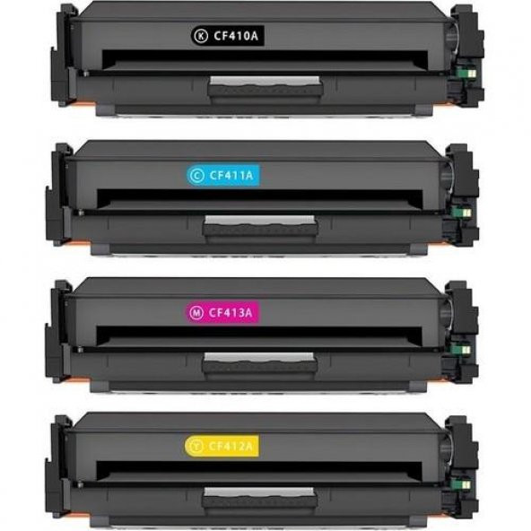 Photo Print HP Color Laserjet Pro M452DW 4 Renk Muadil Toner Seti