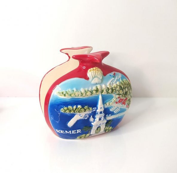 Otantik Peçetelik Antalya Kemer Temalı El Yapımı Seramik Peçetelik - 3