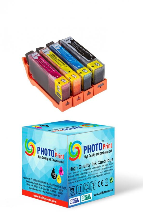 Hp 4610 Muadil Kartuş , Hp 364XL Muadil Kartuş Set - Resim 2