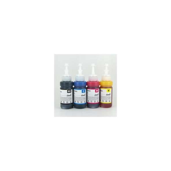Photo Print Epson Ecotank L3060 T664 Uyumlu 4 Renk Mürekkep Seti