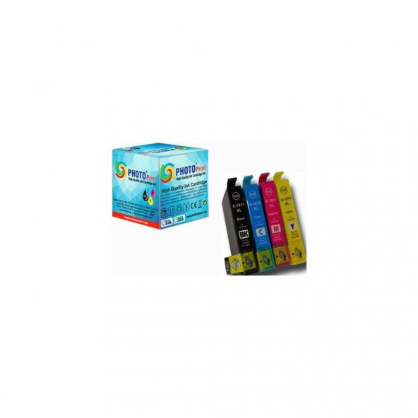 Epson Expression Home XP-215 Muadil Kartuş Set 4 Renk Takım 18XL T1811-1814XL