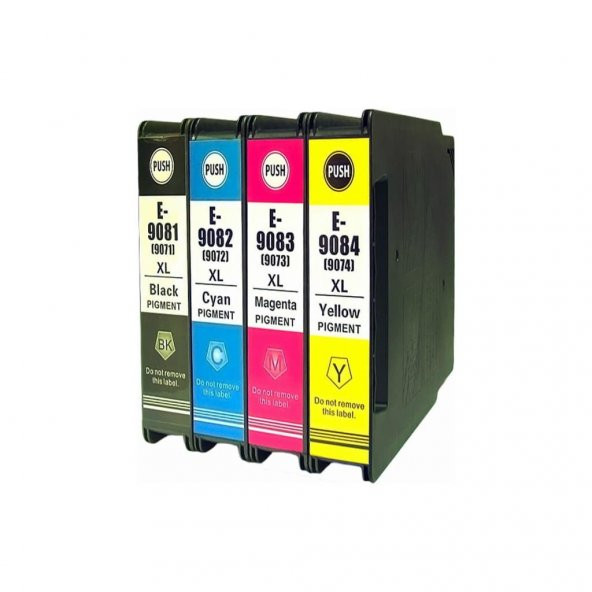 Epson Workforce Pro WF-6090D2TWC T9081-9084XL / T9071-9074XL Kartuş Takım Set - Resim 2