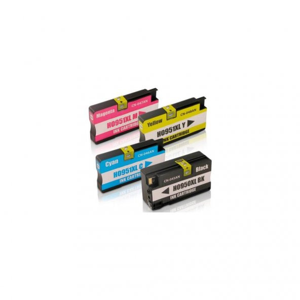Photo Print HP Officejet Pro 276 Uyumlu Yüksek Kapasite 4 Renk Muadil Kartuş Seti