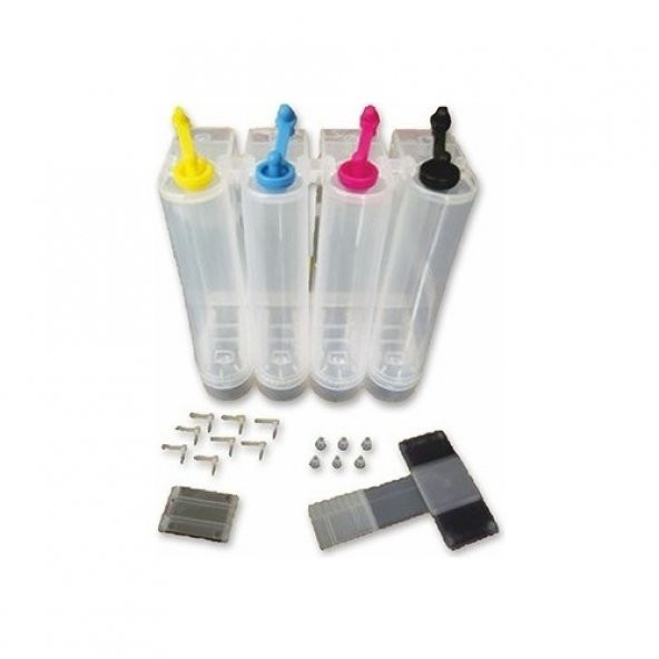 Photo Print  4 Renk Canon Pixma MX410 Yazıcı Için PG-510 / CL-511 Uyumlu Şeffaf Bitmeyen Kartuş Tankı (Boş) - Resim 2