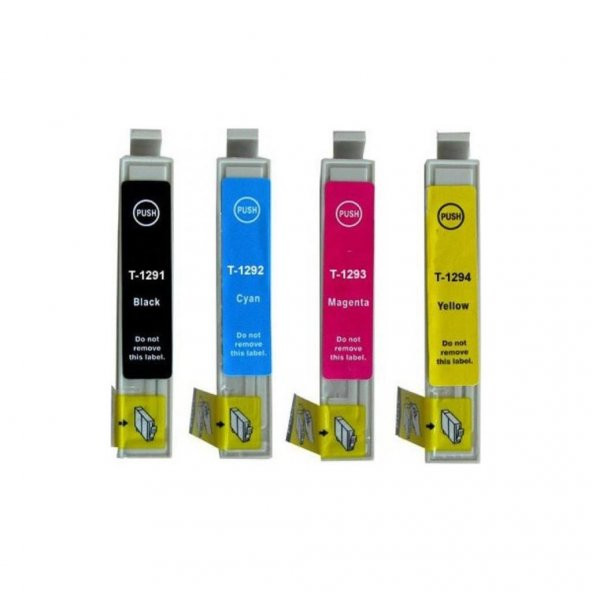 Xplus Epson T1291 T1291-1292-1293-1294 4 Renk Muadil Kartuş Takım - Resim 2
