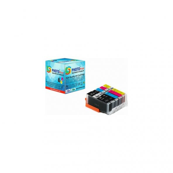 Photo Print Canon Pixma MG5650 Muadil Kartuş Takım / PGI-550XL / CLI-551XL