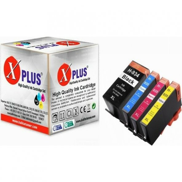 Xplus Officejet 6815 934XL/935XL 4 Renk Muadil Kartuş Seti