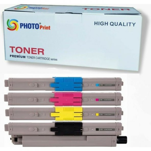 Photo Print Okı MC363DNW 4 Renk Ithal Muadil Toner Seti 3.500 Syf Renkli