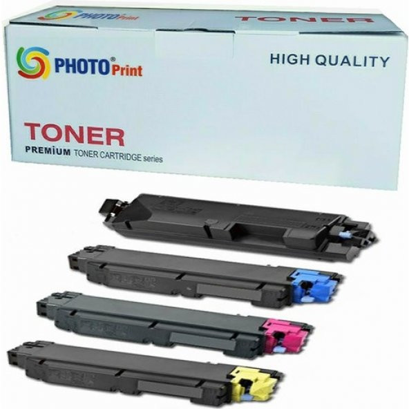 Photoprint Kyocera TK-5270 Ecosys M6630CIDN 4 Renk Toner Seti 6.000 Sayfa Chipli