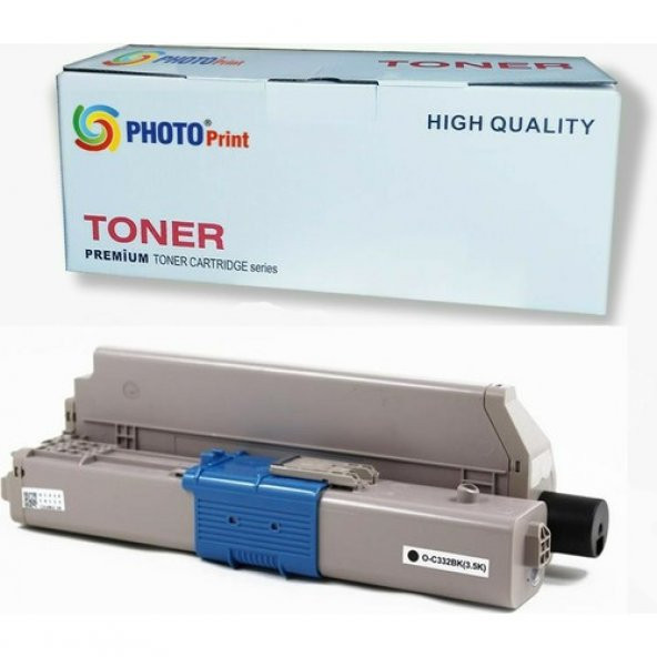 Okı MC363DNW C332 / MC363 Siyah Ithal Muadil Toner 3.500 Syf Renkli