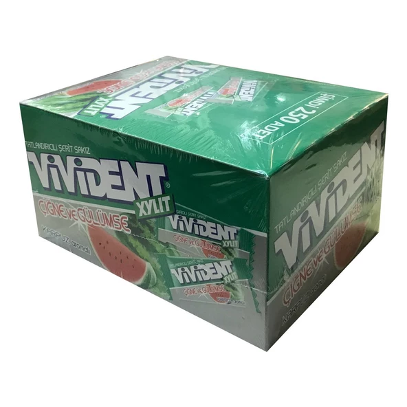 Vivident Tekli Karpuz Aromalı Sakız 230 adet