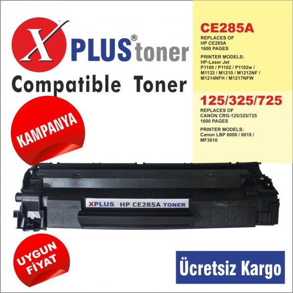 HP CE285A 85X (2.000 syf.) İTHAL MUADİL TONER 1102/1132/1212/6030