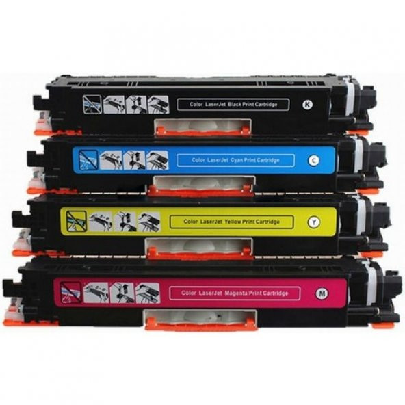 Photo Print Laserjet 100 Color Mfp M175A Uyumlu 4 Renk Muadil Toner Seti CE310A-311A-312A-313A ürün görseli 1