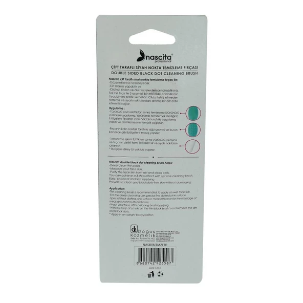 Nascita Çift Taraflı Siyah Nokta Temizleme Fırçası 2li Çıkarıcı - 3
