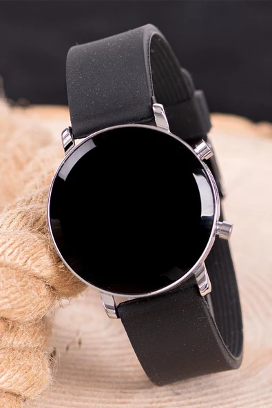 Unisex Kol Saati Led Ekran Takvimli Tuşlu Silikon Kordon ST-304047 - Resim 2