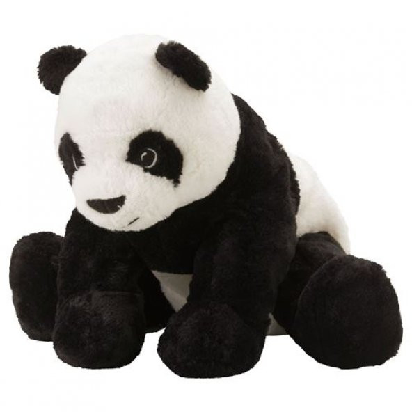 Çocuk Peluş Oyuncak Panda IKEA Siyah-Beyaz 30 cm