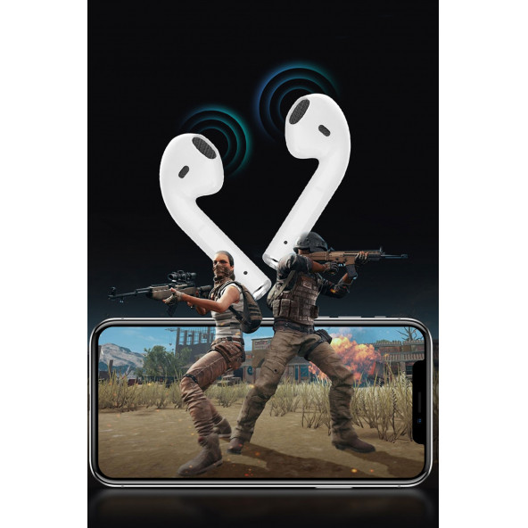 Tws Bluetooth Kulaklık Airpods Pro 5 Tüm Telefonlara Uyumlu Kablosuz Mini Kulaklık Siyah V5.0 - 12